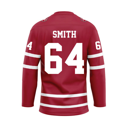 Alabama - NCAA Football : Mac Smith - Crimson Hockey Jersey