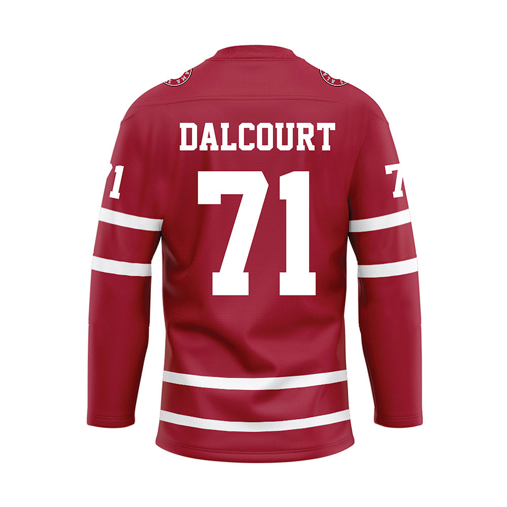 Alabama - Football Alumni : Darrian Dalcourt - Crimson Hockey Jersey