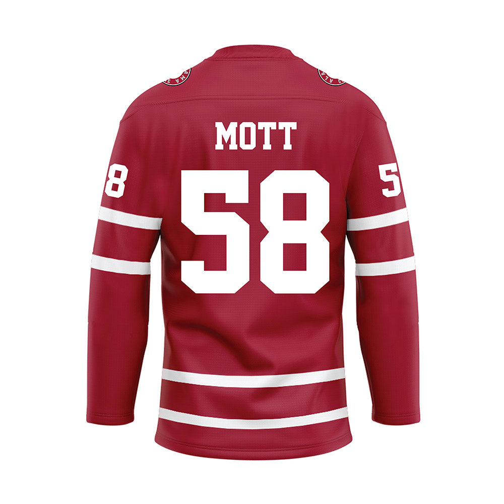 Alabama - Football Alumni : Steve Mott - Crimson Hockey Jersey