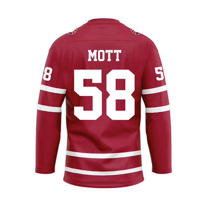 Alabama - Football Alumni : Steve Mott - Crimson Hockey Jersey