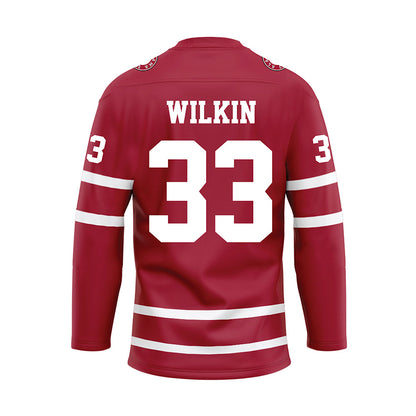 Alabama - NCAA Men's Basketball : Jonas Wilkin - Crimson Hockey Jersey-1