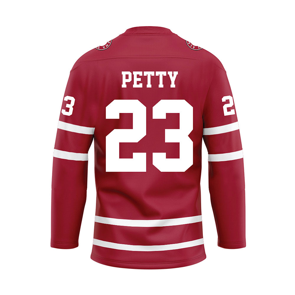 Alabama - Mens Basketball Alumni : John Petty - Crimson Hockey Jersey