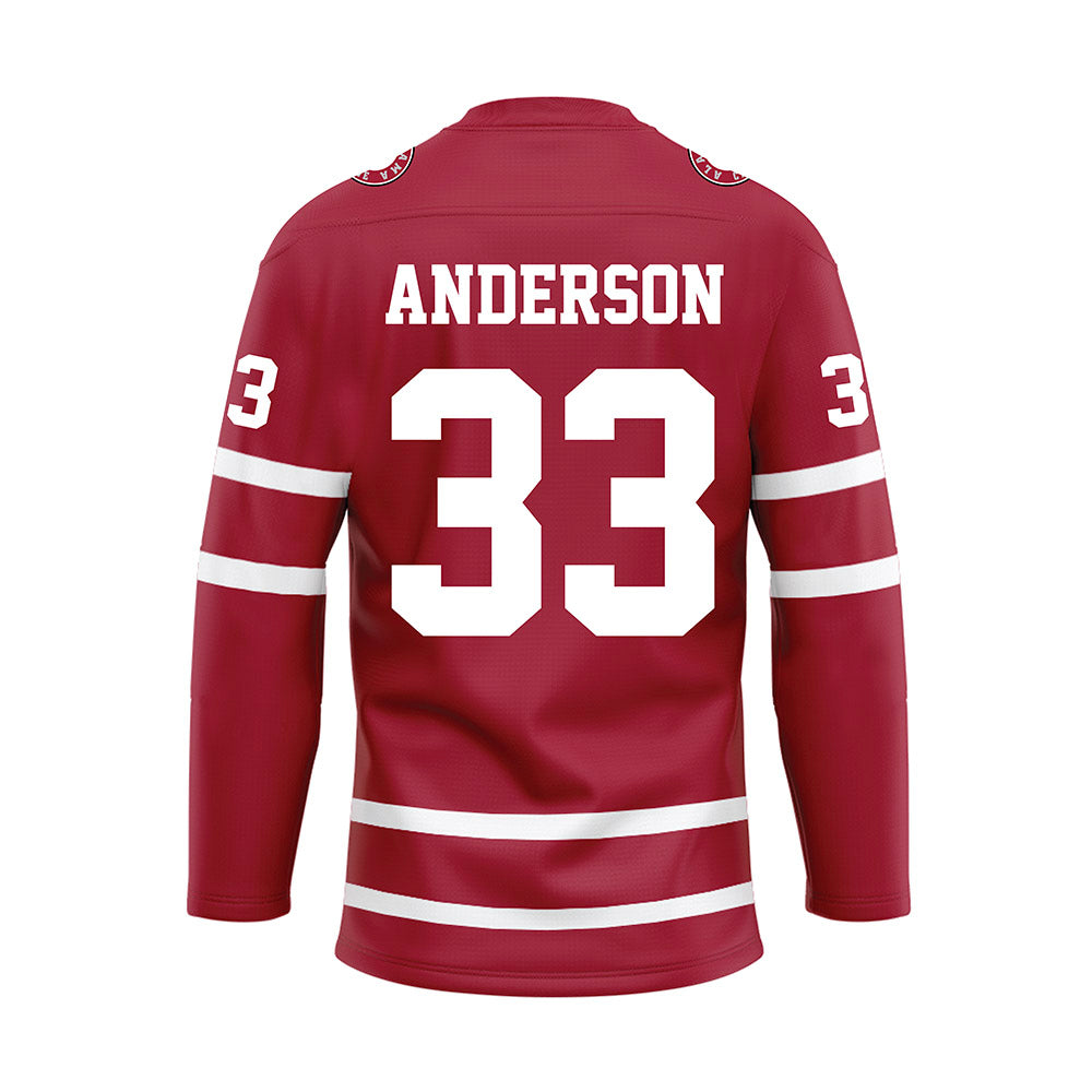 Alabama - Football Alumni : Christopher Anderson - Crimson Hockey Jersey