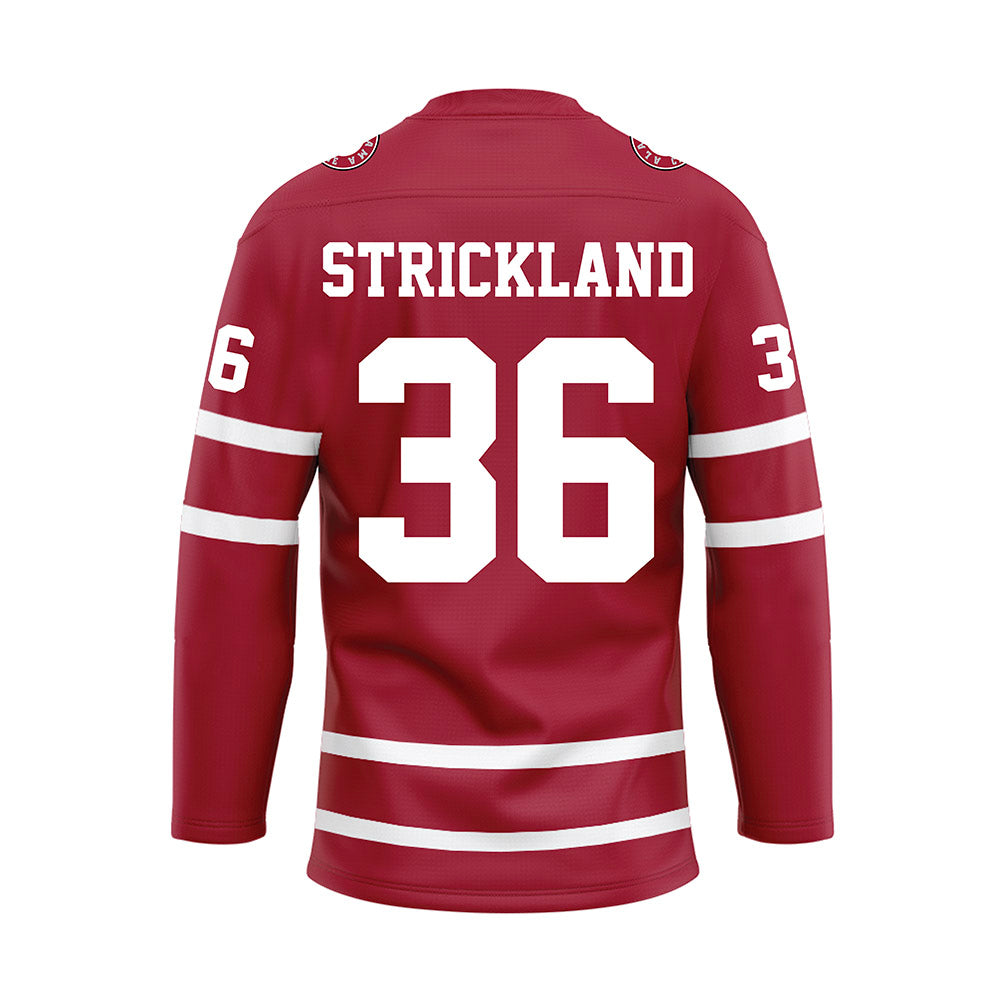 Alabama - Football Alumni : Chuck Strickland - Crimson Hockey Jersey