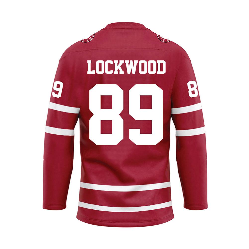 Alabama - NCAA Football : Ty Lockwood - Crimson Hockey Jersey