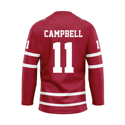 Alabama - NCAA Football : Jihaad Campbell - Crimson Hockey Jersey