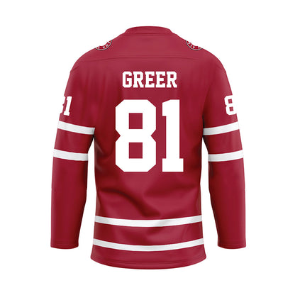 Alabama - Football Alumni : Brandon Greer - Crimson Hockey Jersey