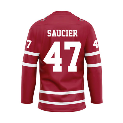 Alabama - Football Alumni : Robert Saucier - Crimson Hockey Jersey