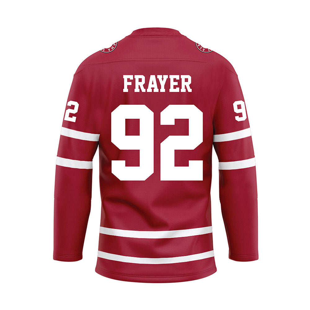 Alabama - Football Alumni : Patrick Frayer - Crimson Hockey Jersey