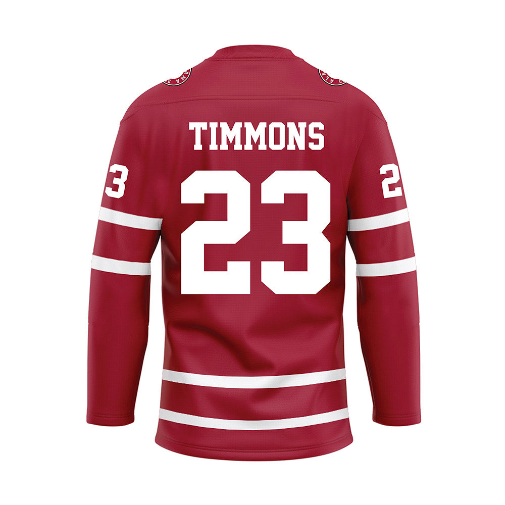 Alabama - NCAA Women's Basketball : Jessica Timmons - Crimson Hockey Jersey