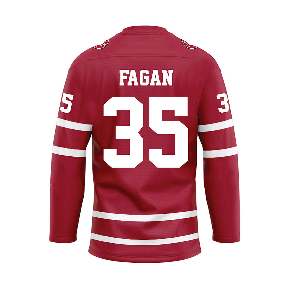 Alabama - Football Alumni : Jeff Fagan - Crimson Hockey Jersey