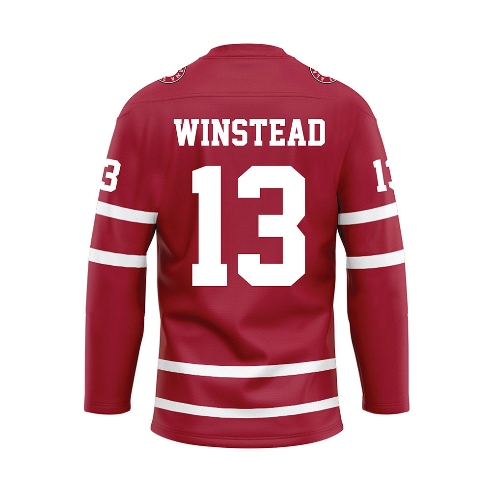 Alabama - NCAA Softball : Emily Winstead - Crimson Hockey Jersey