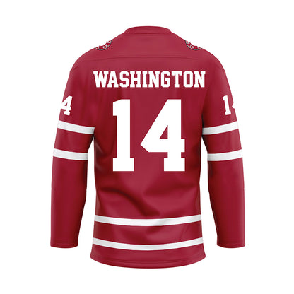 Alabama - Mens Basketball Alumni : Eric Washington - Crimson Hockey Jersey