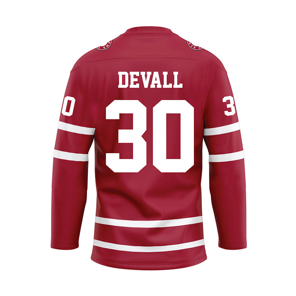 Alabama - Football Alumni : Denzel Devall - Crimson Hockey Jersey