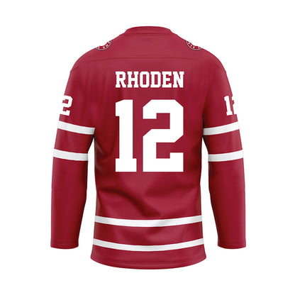 Alabama - Football Alumni : Steve Rhoden - Crimson Hockey Jersey