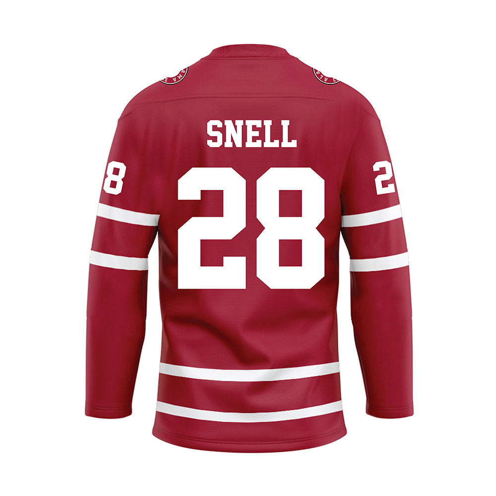 Alabama - NCAA Baseball : Kade Snell - Crimson Hockey Jersey