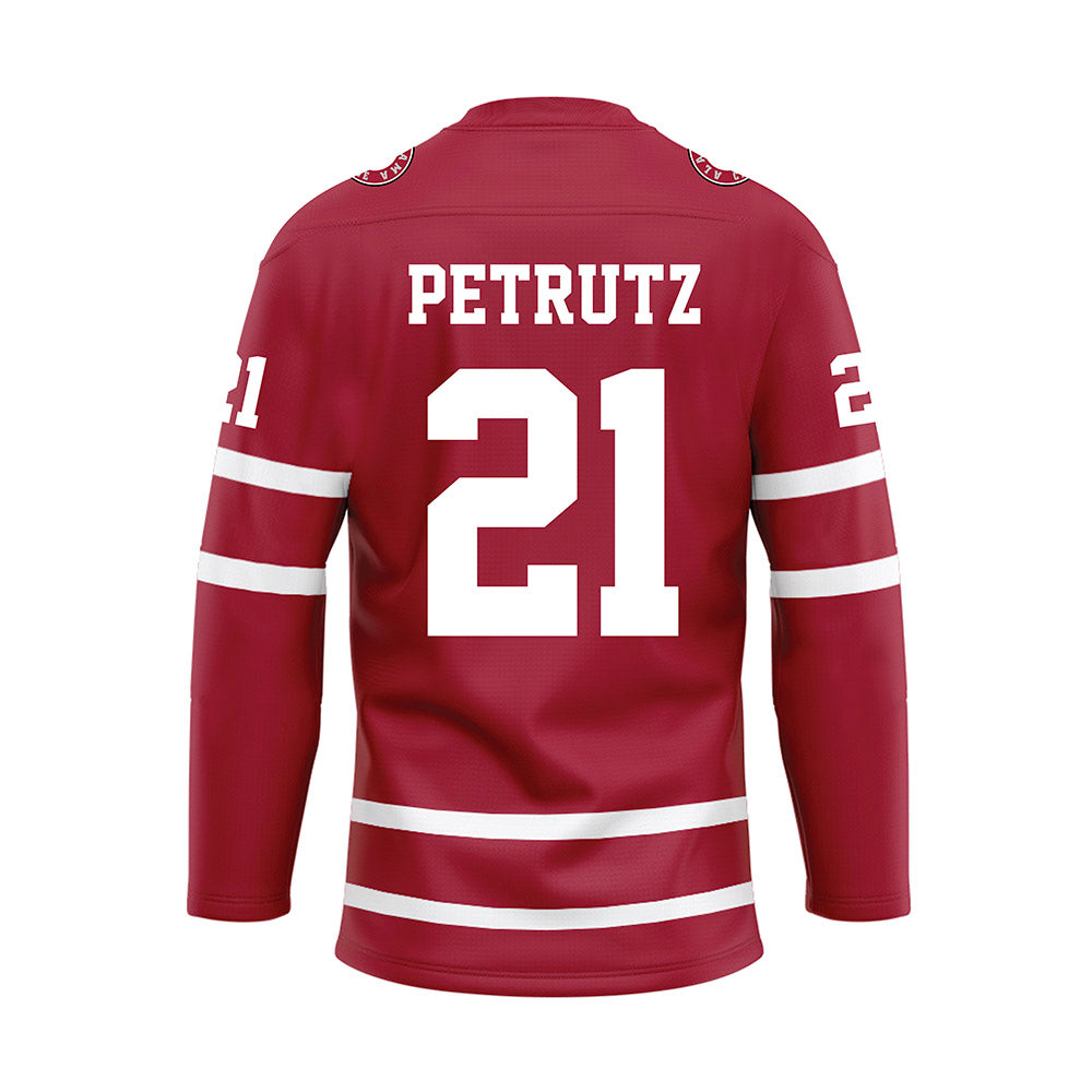 Alabama - NCAA Baseball : Ian Petrutz - Crimson Hockey Jersey