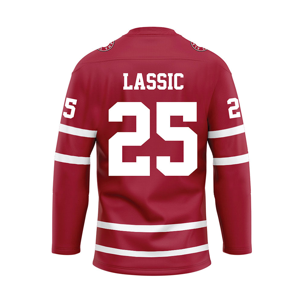 Alabama - Football Alumni : Derrick Lassic - Crimson Hockey Jersey