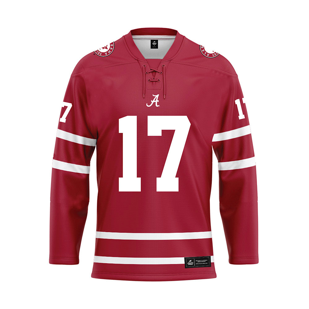 Alabama - Football Alumni : Greg Richardson - Crimson Hockey Jersey