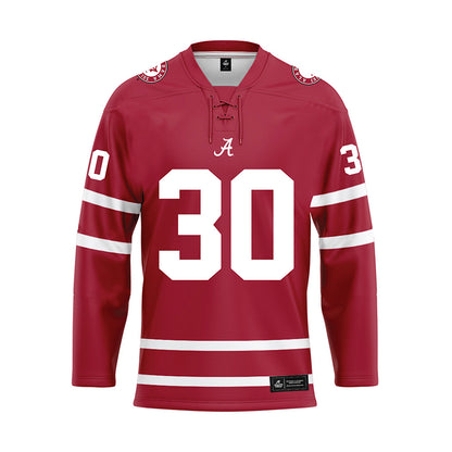 Alabama - Football Alumni : Denzel Devall - Crimson Hockey Jersey