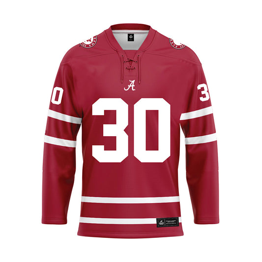 Alabama - Football Alumni : Denzel Devall - Crimson Hockey Jersey