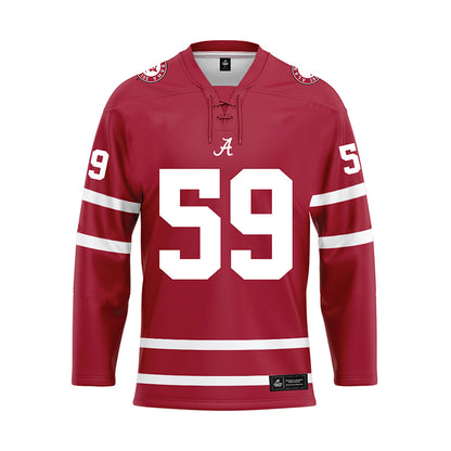 Alabama - Football Alumni : Dallas Warmack - Crimson Hockey Jersey