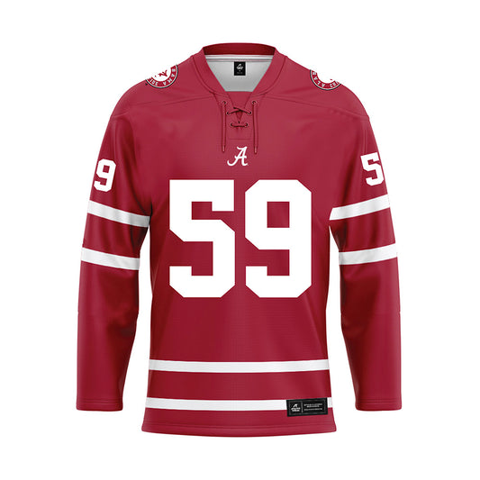 Alabama - Football Alumni : Dallas Warmack - Crimson Hockey Jersey