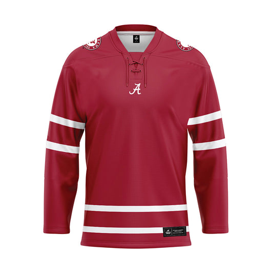 Alabama - NCAA Football : Kalen DeBoer - Crimson Hockey Jersey