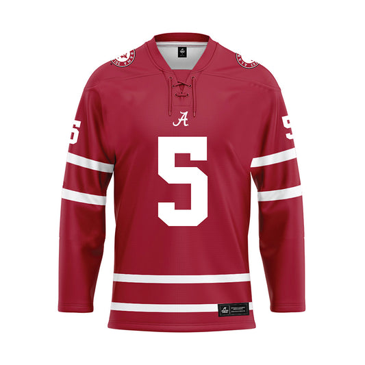 Alabama - Mens Basketball Alumni : Jaden Shackelford - Crimson Hockey Jersey