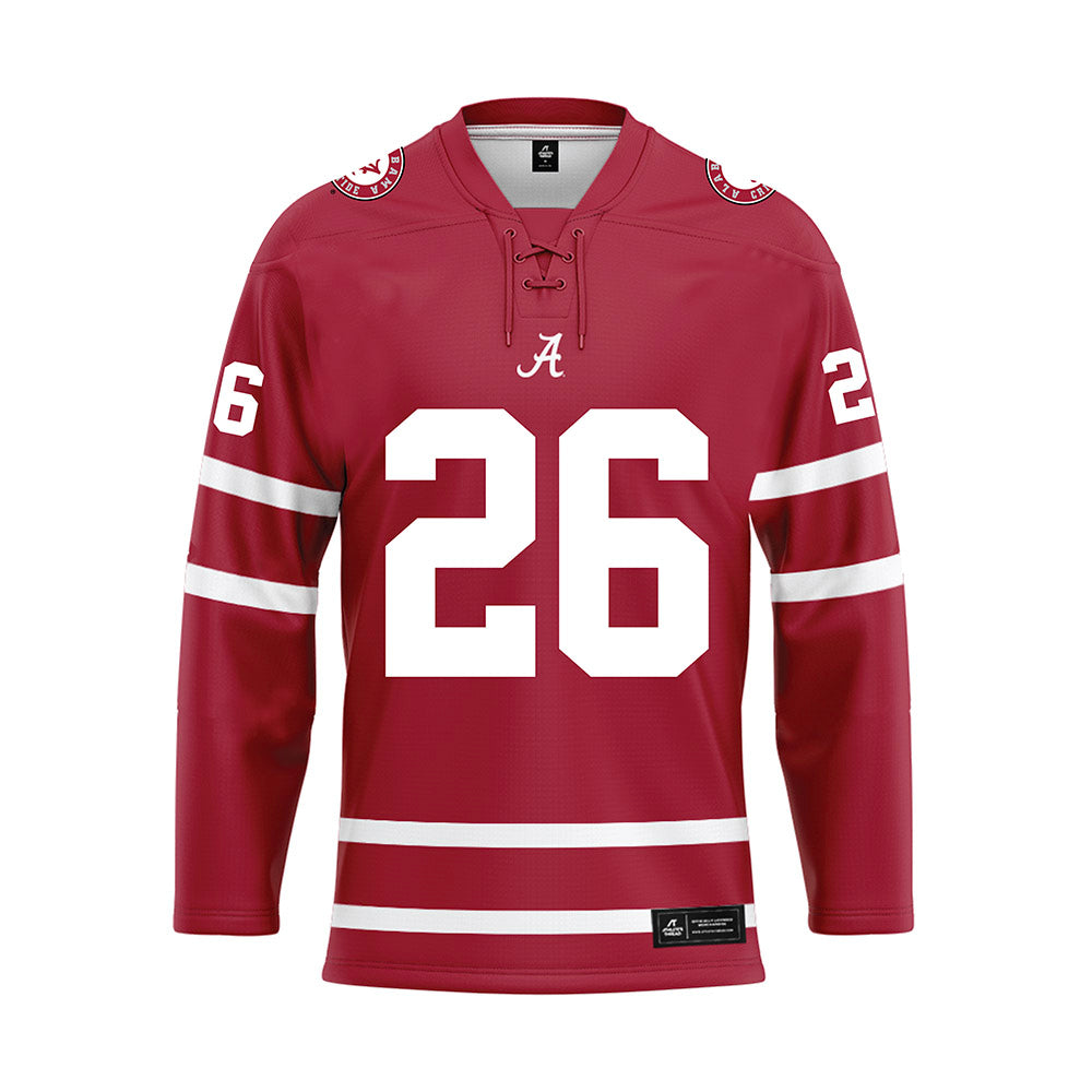 Alabama - Football Alumni : Bobby McKinney - Crimson Hockey Jersey