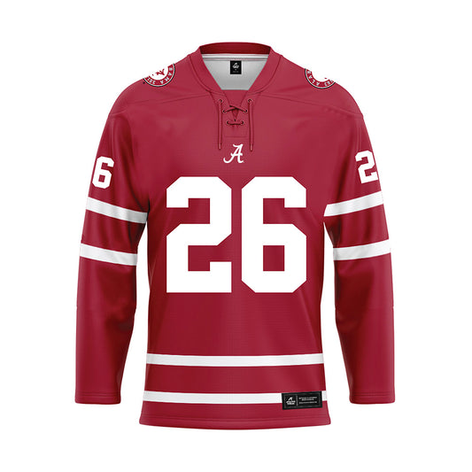 Alabama - Football Alumni : Bobby McKinney - Crimson Hockey Jersey