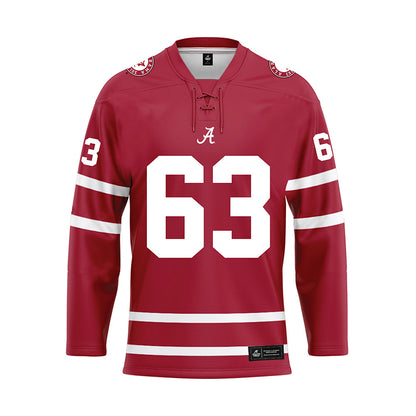 Alabama - Football Alumni : Greg Montgomery - Crimson Hockey Jersey