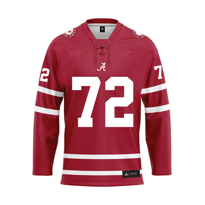 Alabama - Football Alumni : Willard Scissum - Crimson Hockey Jersey