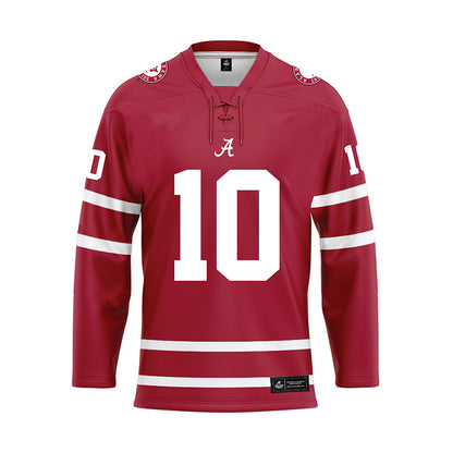 Alabama - NCAA Football : Jaheim Oatis - Crimson Hockey Jersey