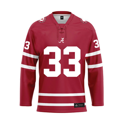 Alabama - NCAA Baseball : Ariston Veasey - Crimson Hockey Jersey