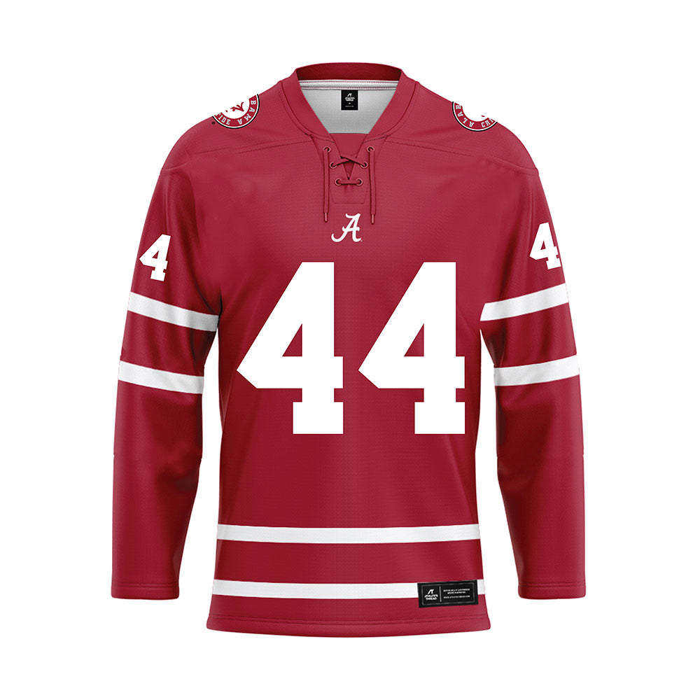 Alabama - Football Alumni : Donald Faust - Crimson Hockey Jersey