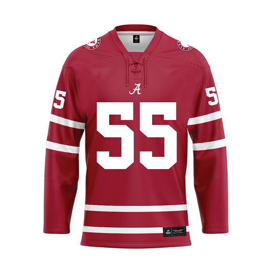 Alabama - NCAA Football : Roq Montgomery - Crimson Hockey Jersey