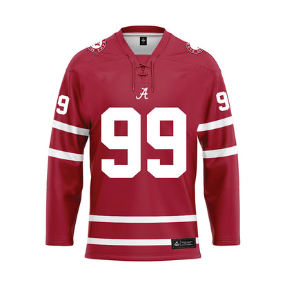 Alabama - NCAA Baseball : Austin Morris - Crimson Hockey Jersey