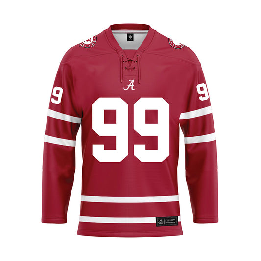 Alabama - NCAA Baseball : Austin Morris - Crimson Hockey Jersey