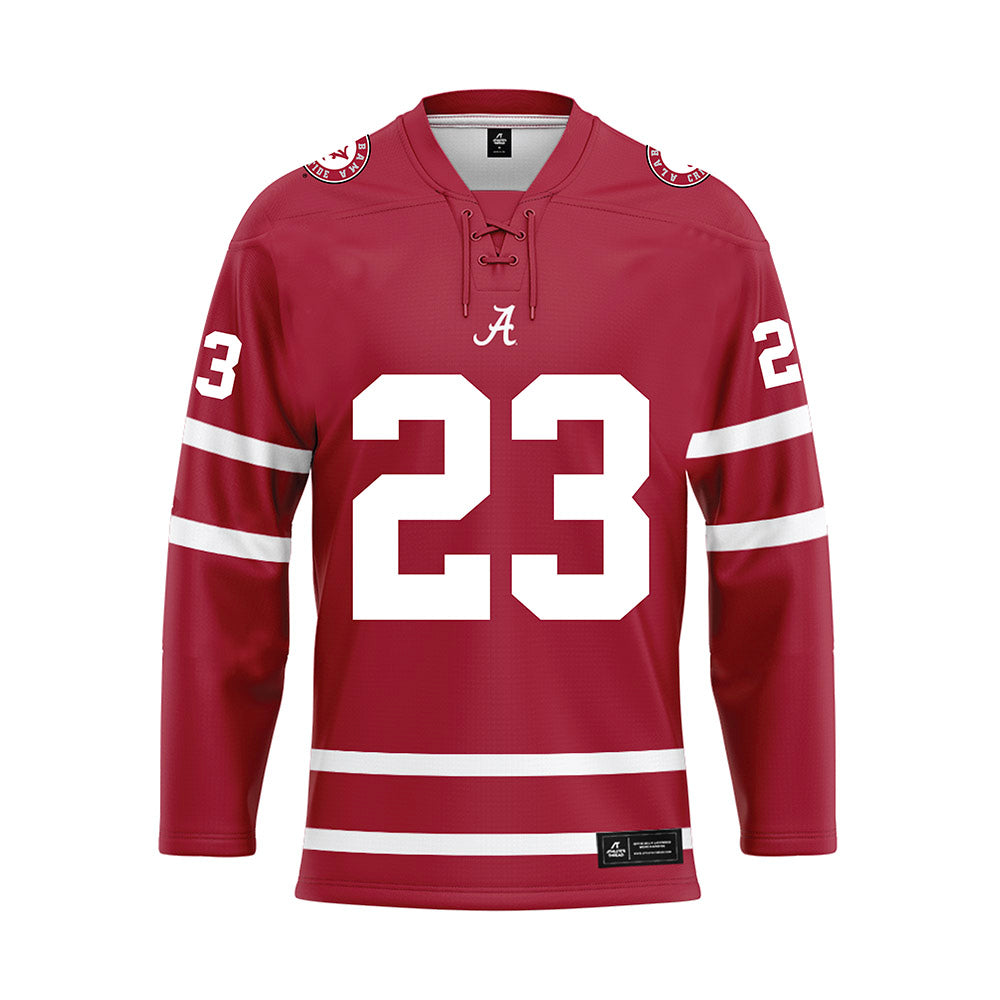 Alabama - Mens Basketball Alumni : Mark Gottfried - Crimson Hockey Jersey