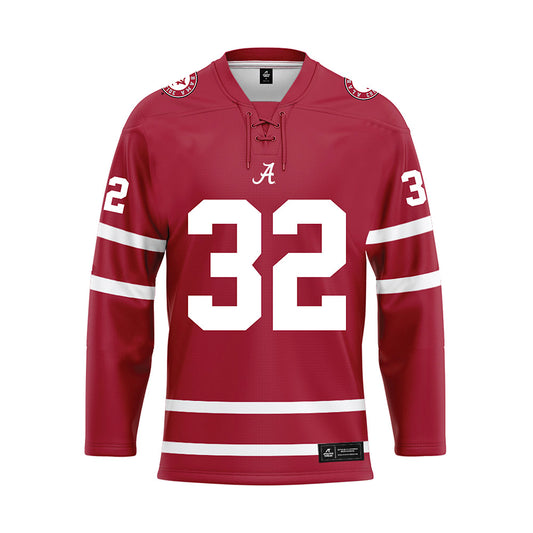 Alabama - Football Alumni : Eryk Anders - Crimson Hockey Jersey