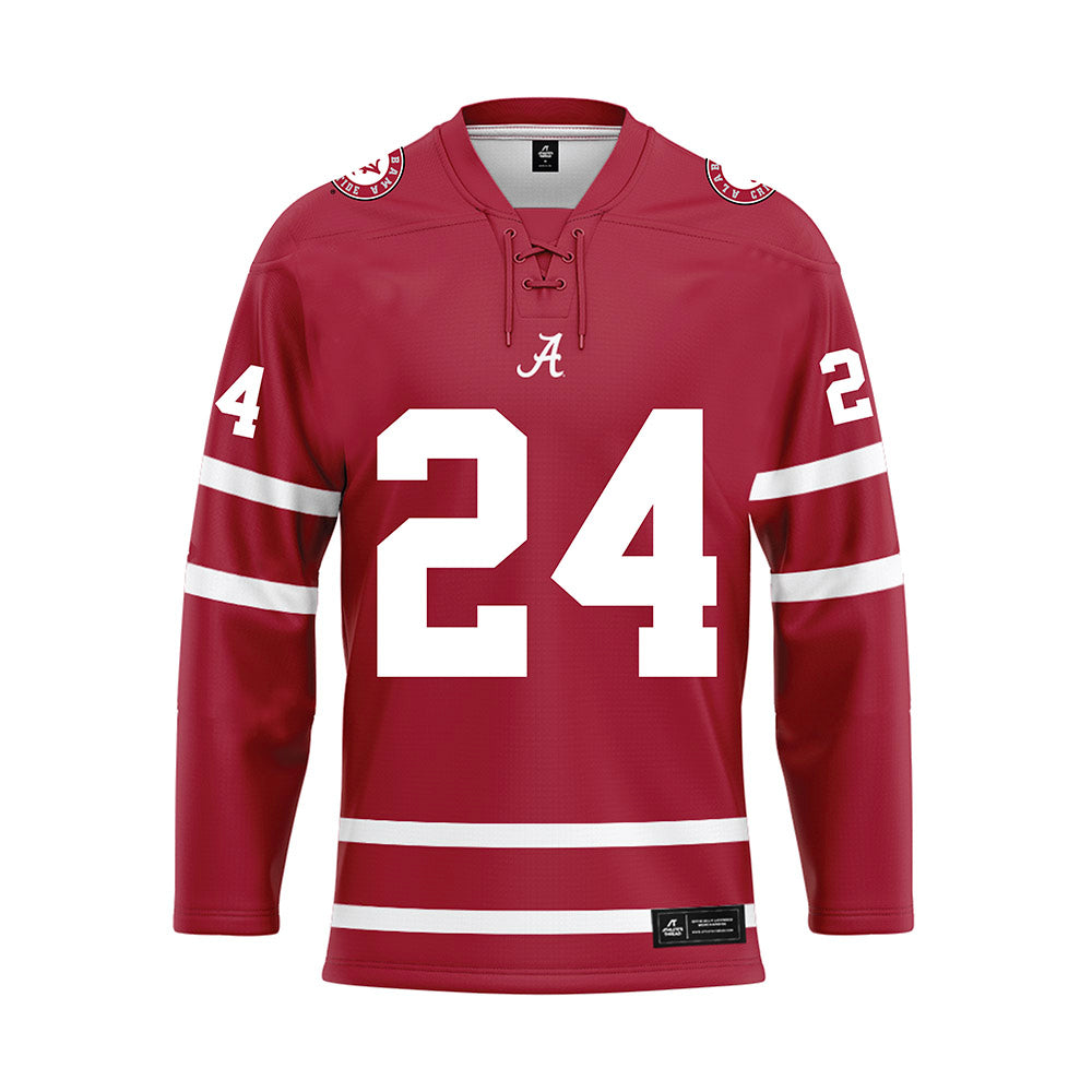 Alabama - NCAA Men's Basketball : Naas Cunningham - Crimson Hockey Jersey