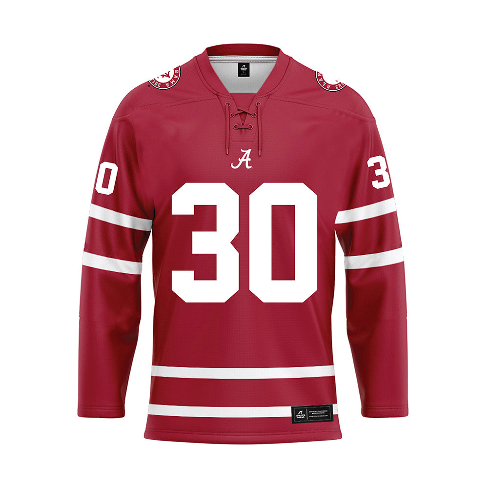 Alabama - NCAA Football : Cayden Jones - Crimson Hockey Jersey