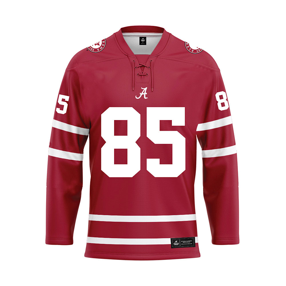 Alabama - Football Alumni : Jim Simmons - Crimson Hockey Jersey