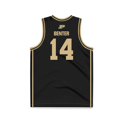 Purdue - NCAA Men's Basketball : Jack Benter - Black Basketball Jersey