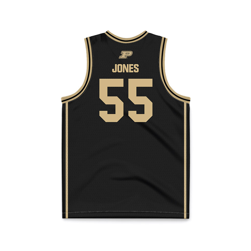 Purdue - NCAA Men's Basketball : Lance Jones - Black Basketball Jersey