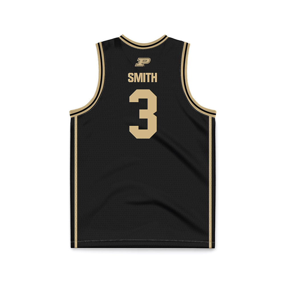 Purdue - NCAA Women's Basketball : Jayla Smith - Black Basketball Jersey-1