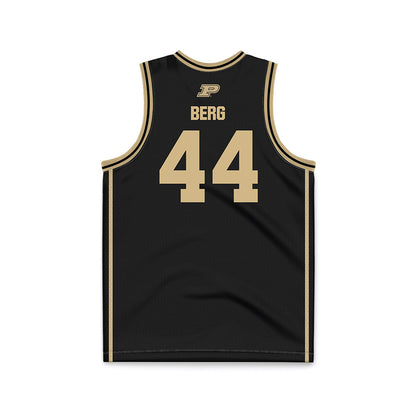 Purdue - NCAA Men's Basketball : Will Berg - Black Basketball Jersey