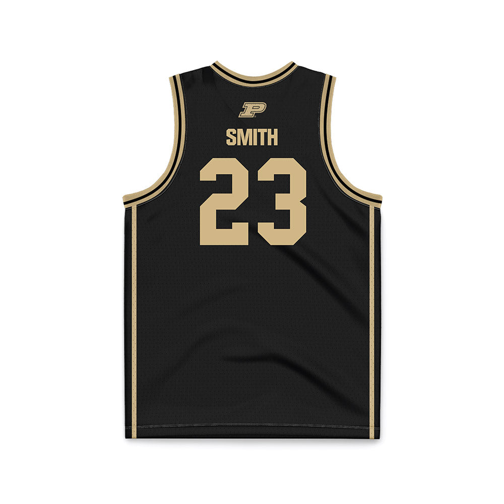 Purdue - NCAA Women's Basketball : Kiki Smith - Black Basketball Jersey-1