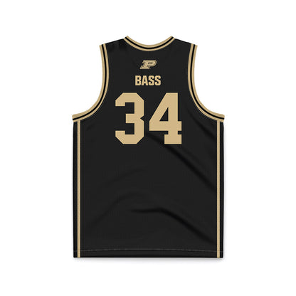 Purdue - NCAA Women's Basketball : Reagan Bass - Black Basketball Jersey